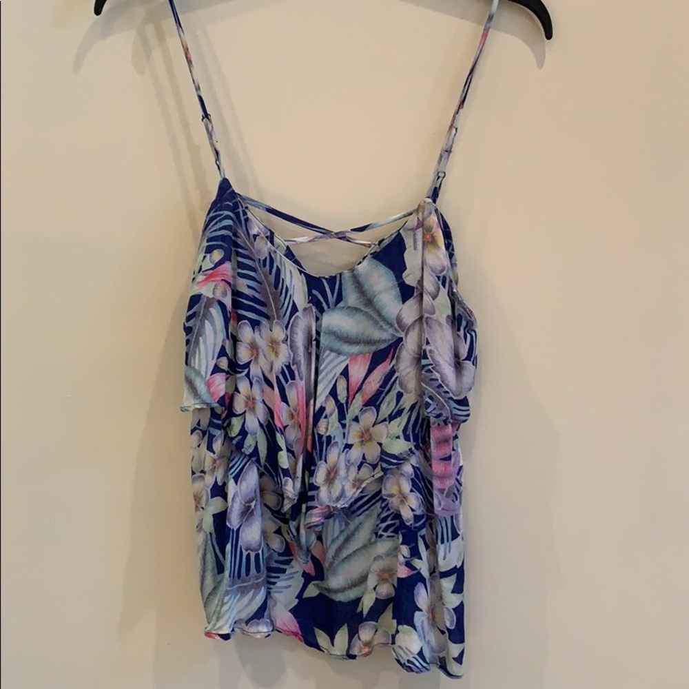 Floral Spaghetti Strap Top